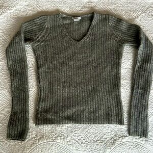 Gray cashmere sweater